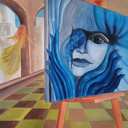 olej na płótnie 100x70cm