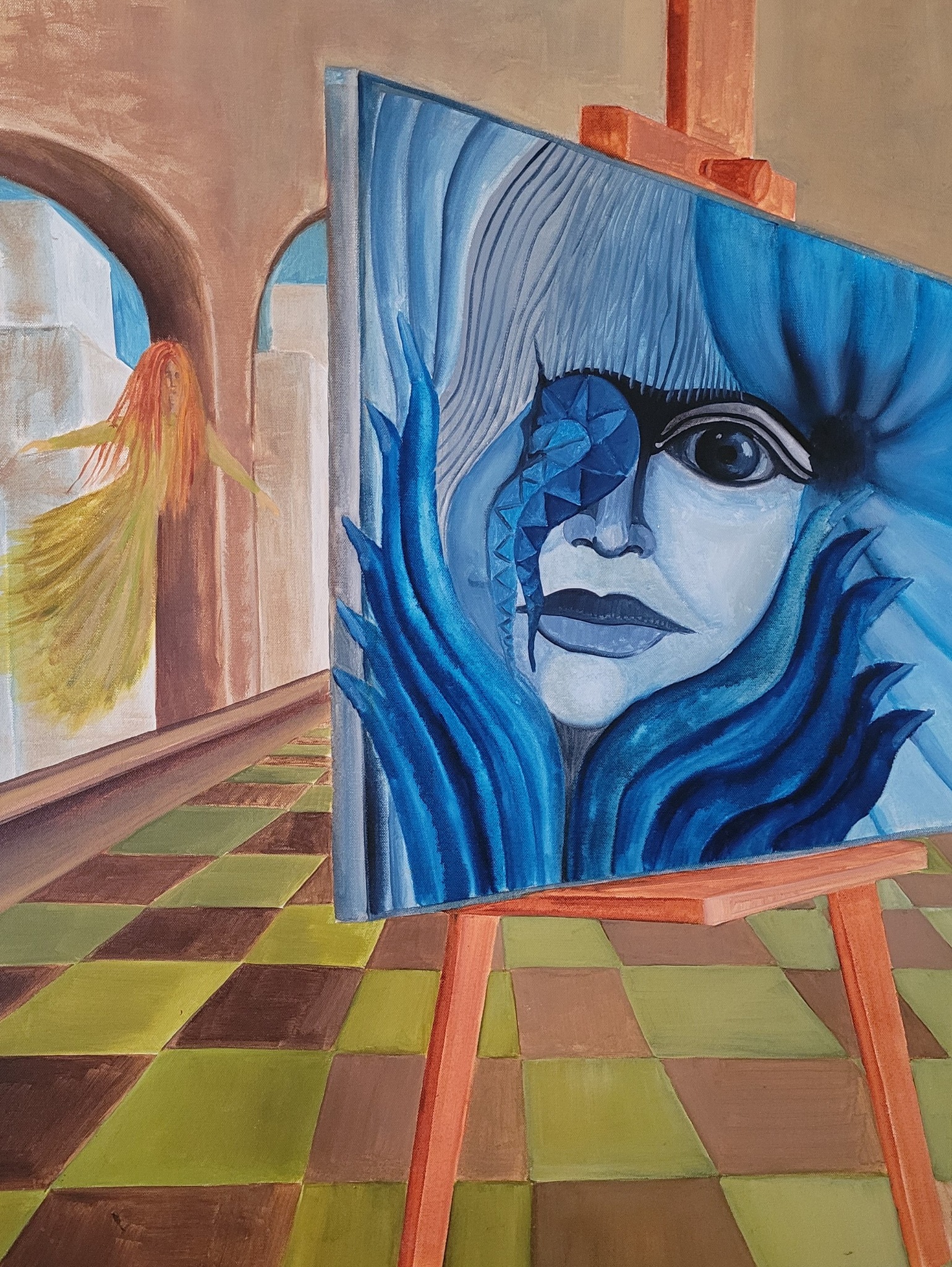 olej na płótnie 100x70cm