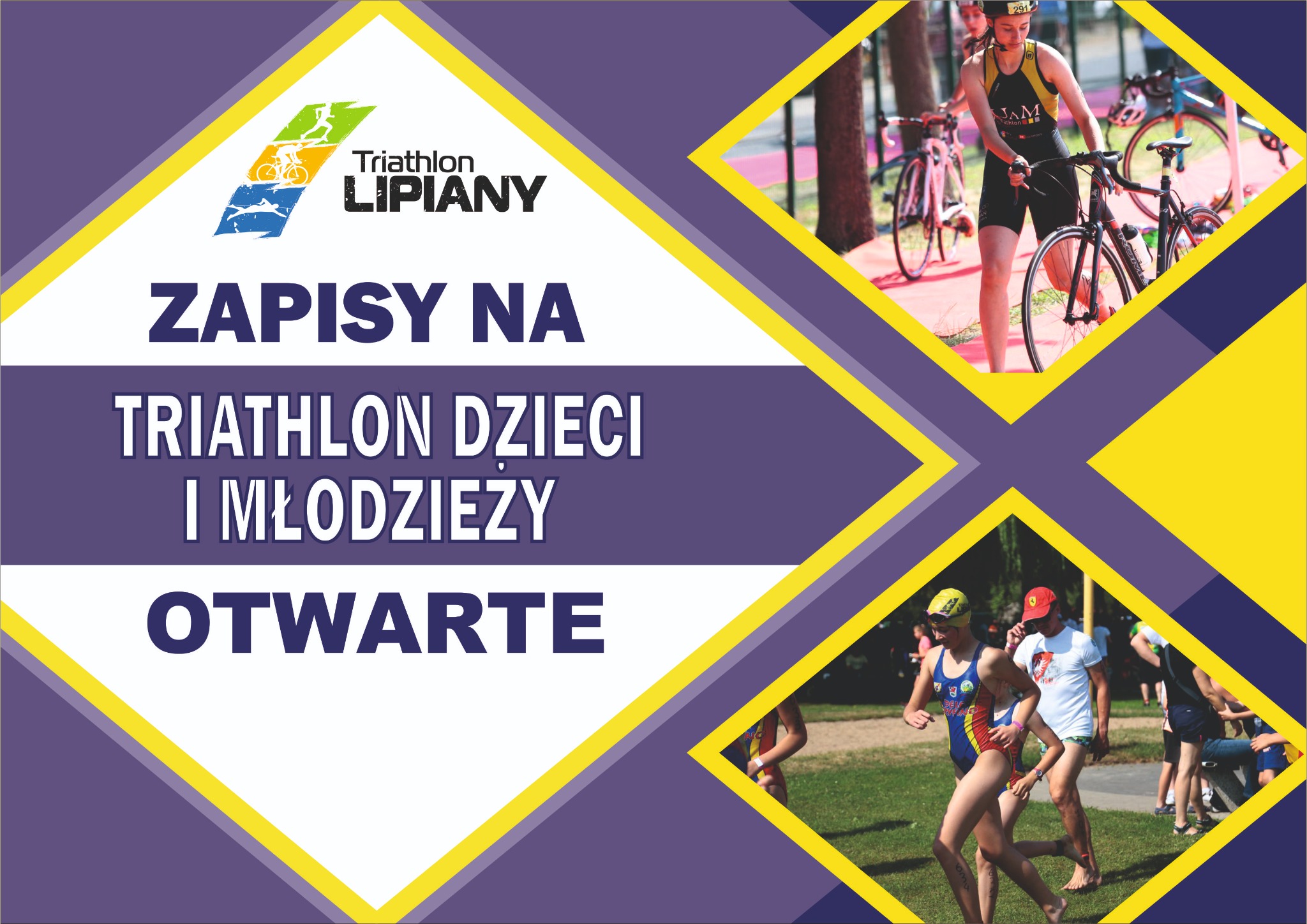 Grafika na facebooka dla Triathlon Lipiany