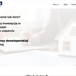 Web-Harmony Jarosław Blaut - Strona internetowa firmy 'Zanim Podpiszę' oferującej wsparcie prawne przy zakupie nieruchomości, z hasłami reklamowymi i miniaturą domu.