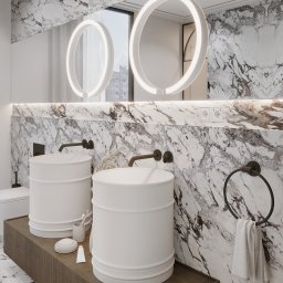 Projekt mieszkania w Berlinie, Niemcy.  Zaproponowanie nowego układu funkcjonalnego, ktory ostatecznie  łączy w sobie wygodna sypialnia z wydzielona częścią garderoby oraz osobna łazienka.