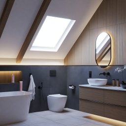 Minimaksymalizm - Projekty Jakub Szwarc - Projekt łazienki | Soft Loft