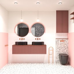 Projekt łazienki  |  Powierzchnia_9m²  |  Styl: Modern Retro