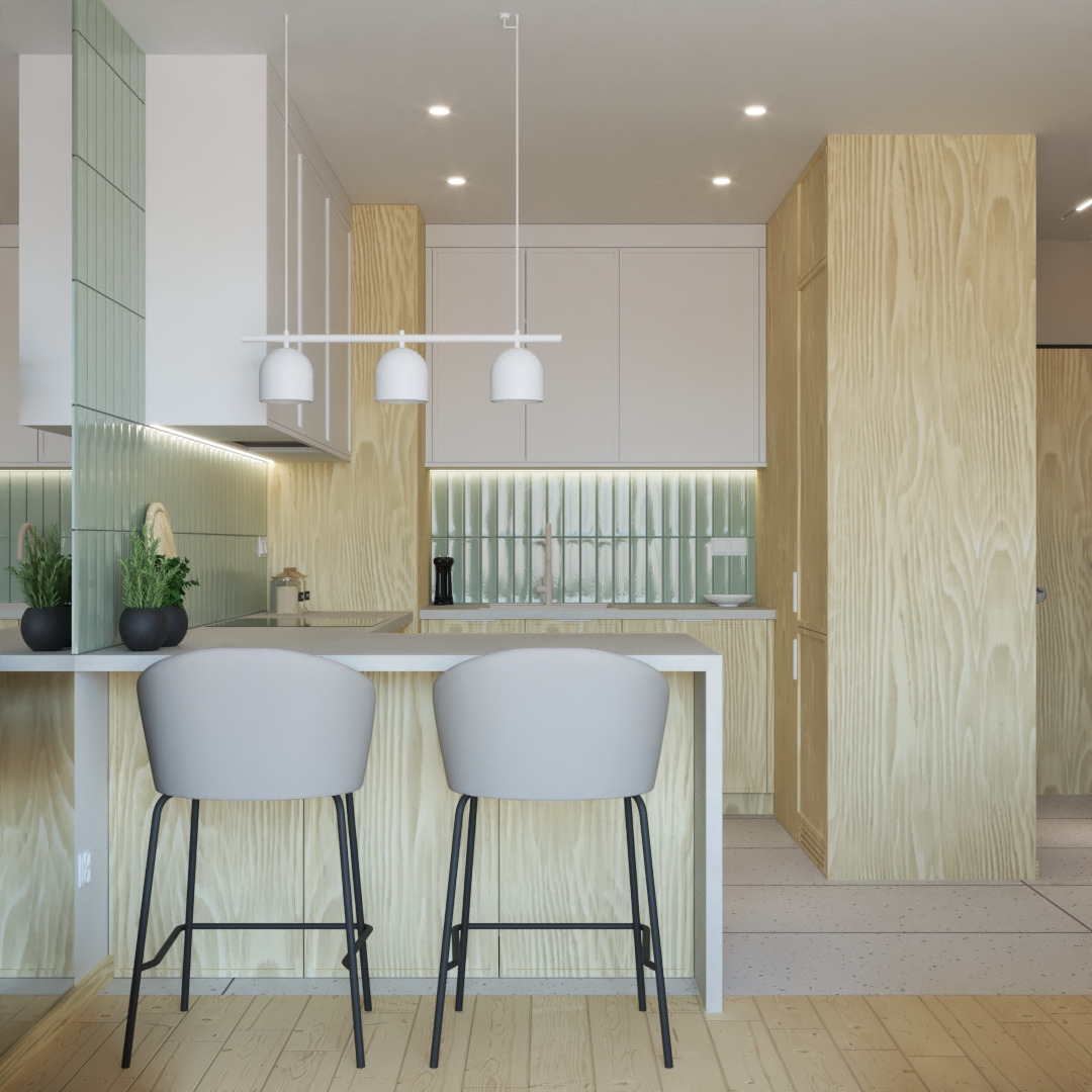Projekt kuchni | Styl Japandi
