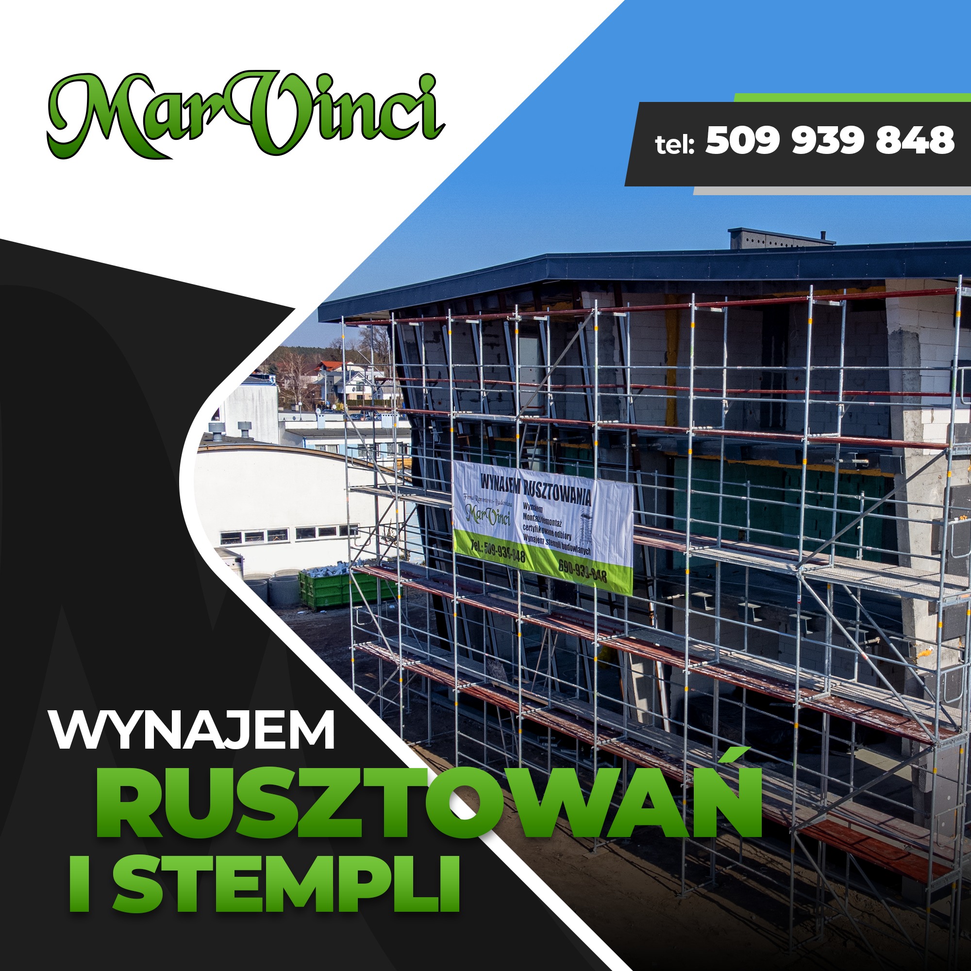 Wynajem rusztowań i stempli