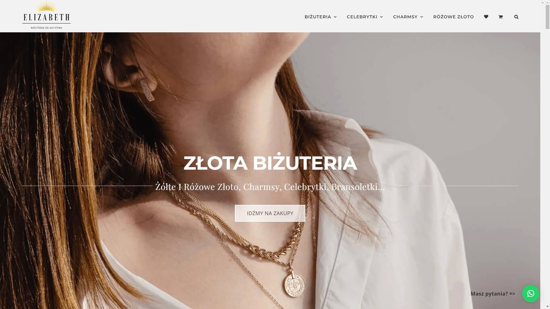 Sklep online z biżuterią złotą