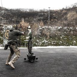 Trening strzelecki Żandarmerii Wojskowej. Wilczy Dół 2022