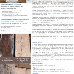 CleanTech - Grafika porównująca wygląd drewna przed i po użyciu impregnatu NANO-BAU NANOWOOD UNI, prezentująca różnicę w estetyce i ochronie po 3 latach.