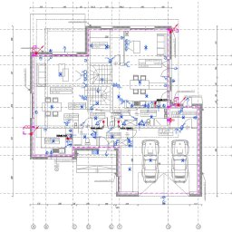 Projekt i wykonanie instalacji elektrycznej u osoby prywatnej.
