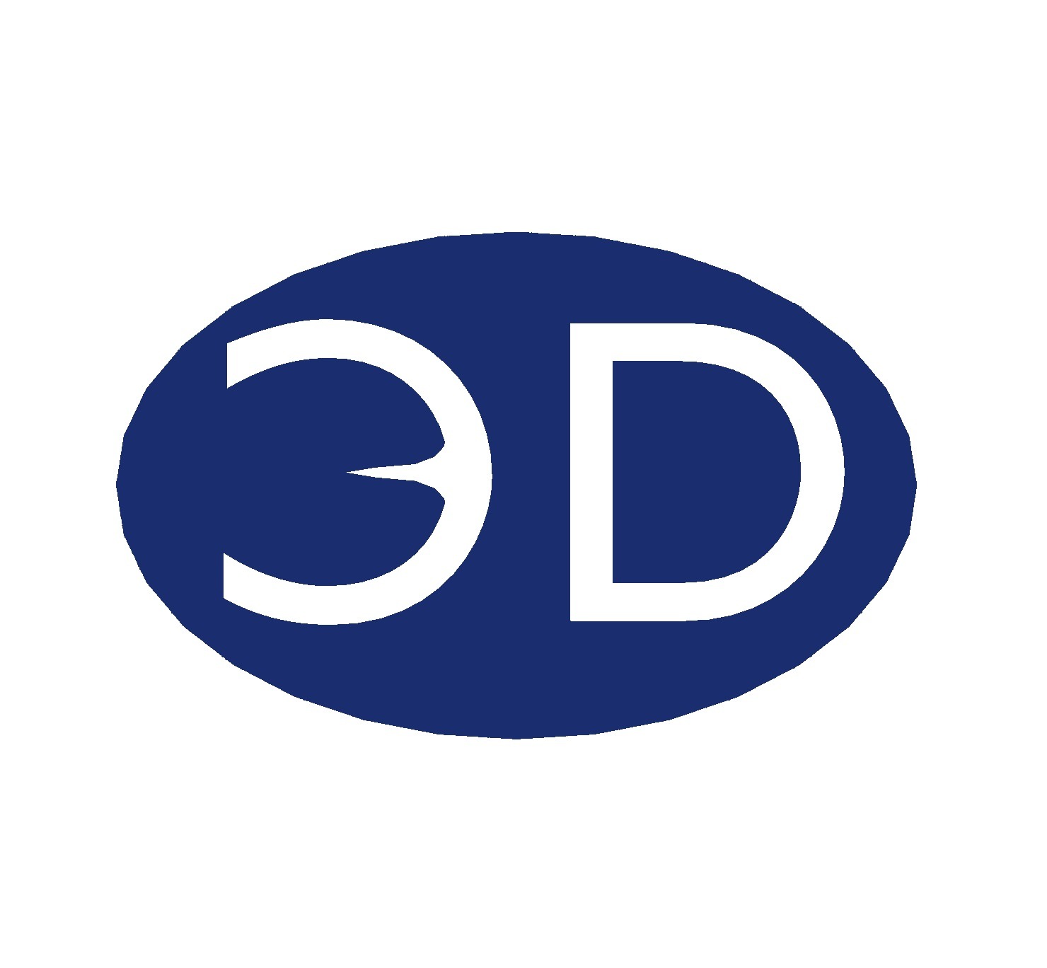 Graficzne logo firmy Czydeon.pl przedstawiające biały napis 3D na granatowym owalu.