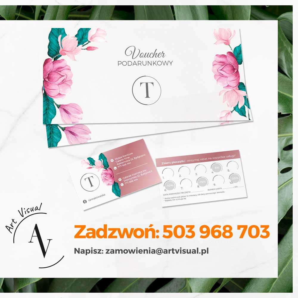 Wizytówki ,Ulotki ,Foldery, Vouchery, Teczki ofertowe