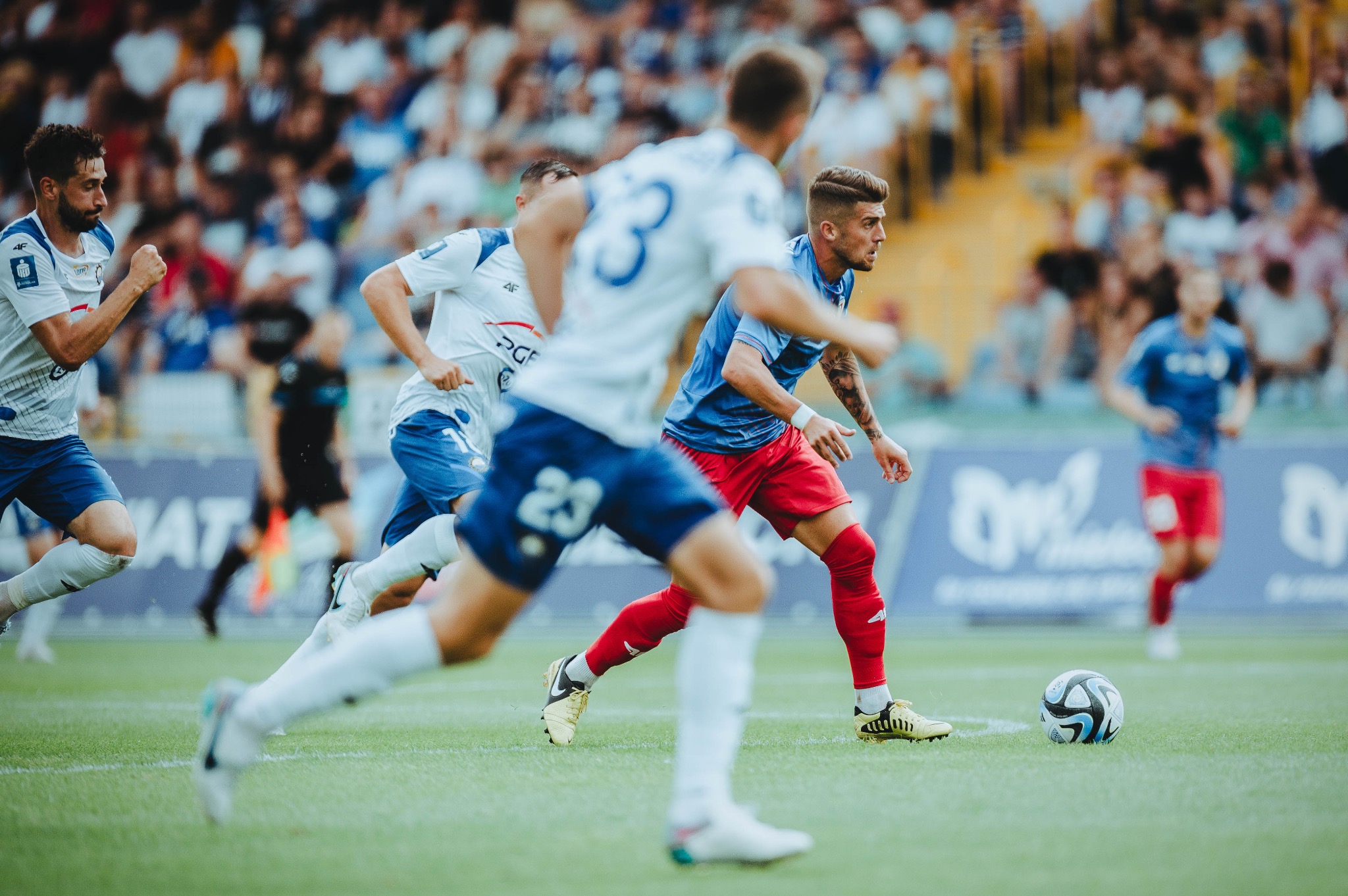 Michał Chrapek podczas spotkania Stal Mielec - Piast Gliwice