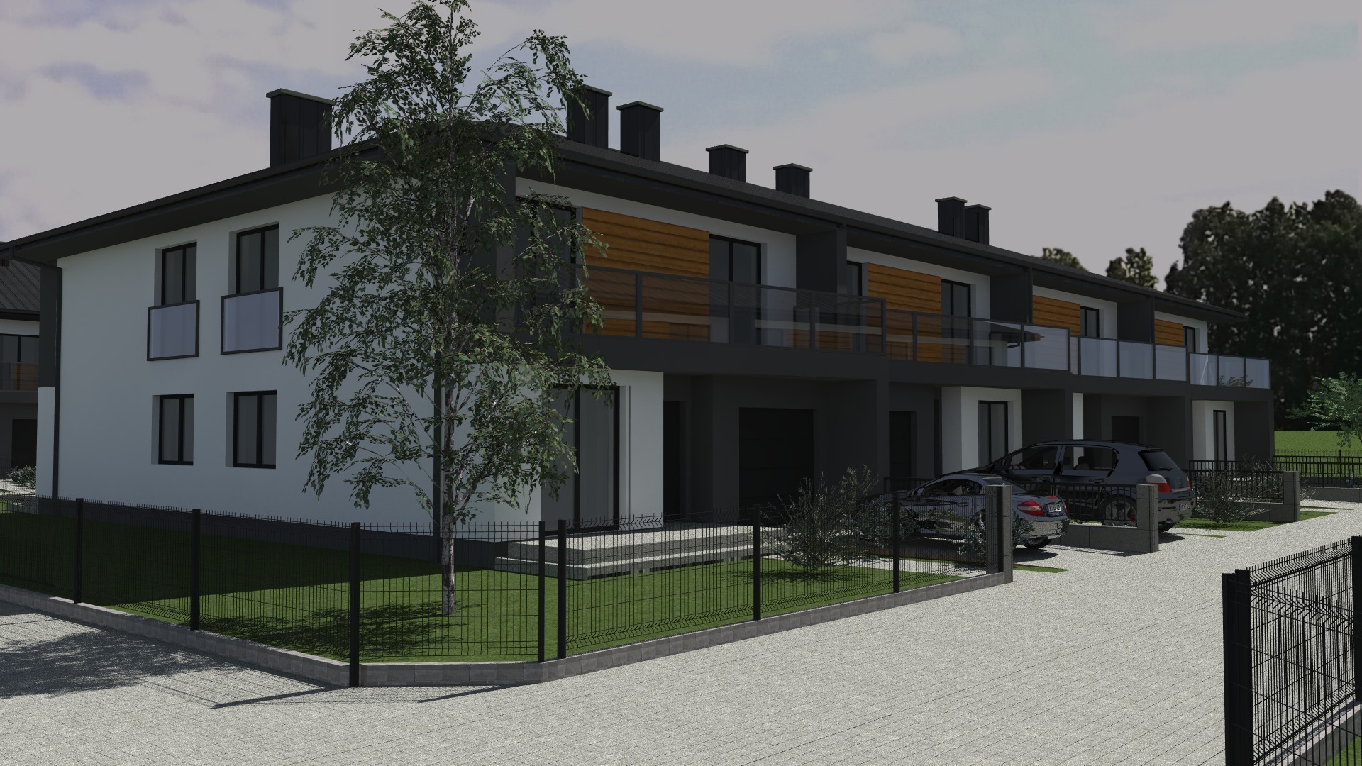 Osiedla budynków jednorodzinnych w zabudowie szeregowej i bliźniaczej