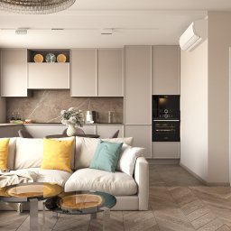 Plan kuchni w mieszkaniu o powierzchni 95 m²