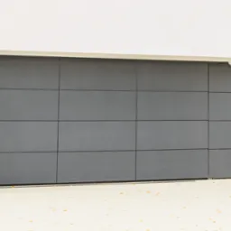 Brama garażowa fasadowa, tzw. ukryta, zlicowana z elewacją