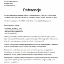Referencje od Graviton Łukasz Kudrycki