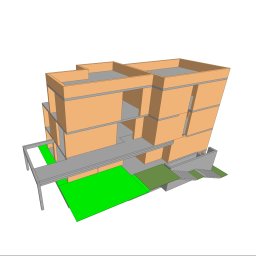 Konstrukcja 3 piętrowego budynku mieszkalnego w zabudowie bliźniaczej w Modlnicy (powiat krakowski).
Fundament: płyta fundamentowa żelbetowa, ściany żelbetowe i murowane, stropy i stropodach: żelbetowe płyty monolityczne. Koncepcja marzec 2025.