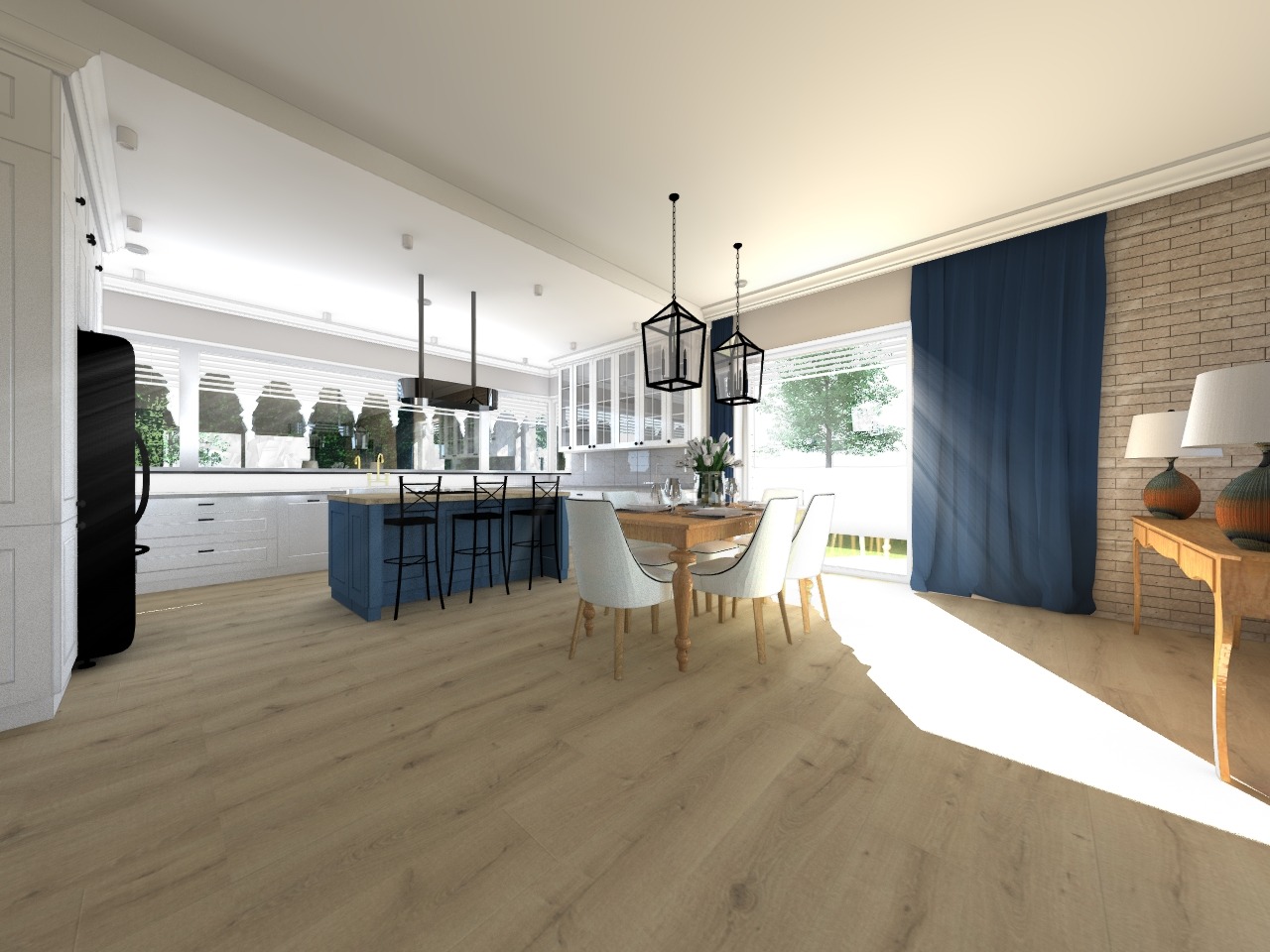 Stylowy dom w Szczecinie. Kompleksowy projekt wnętrz z koordynacją zamówień.