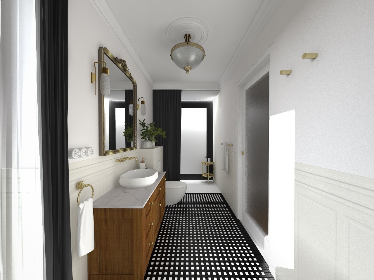 Stylowy dom w Szczecinie. Kompleksowy projekt wnętrz z koordynacja zamówień.