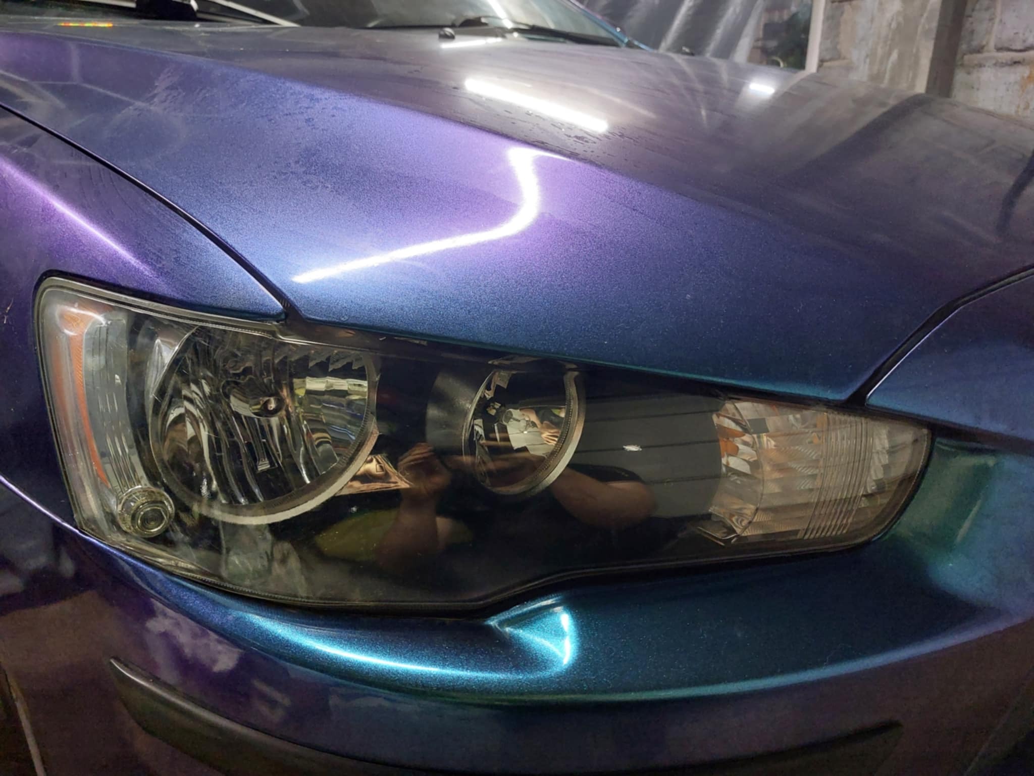 Reflektor zabezpieczony folią PPF