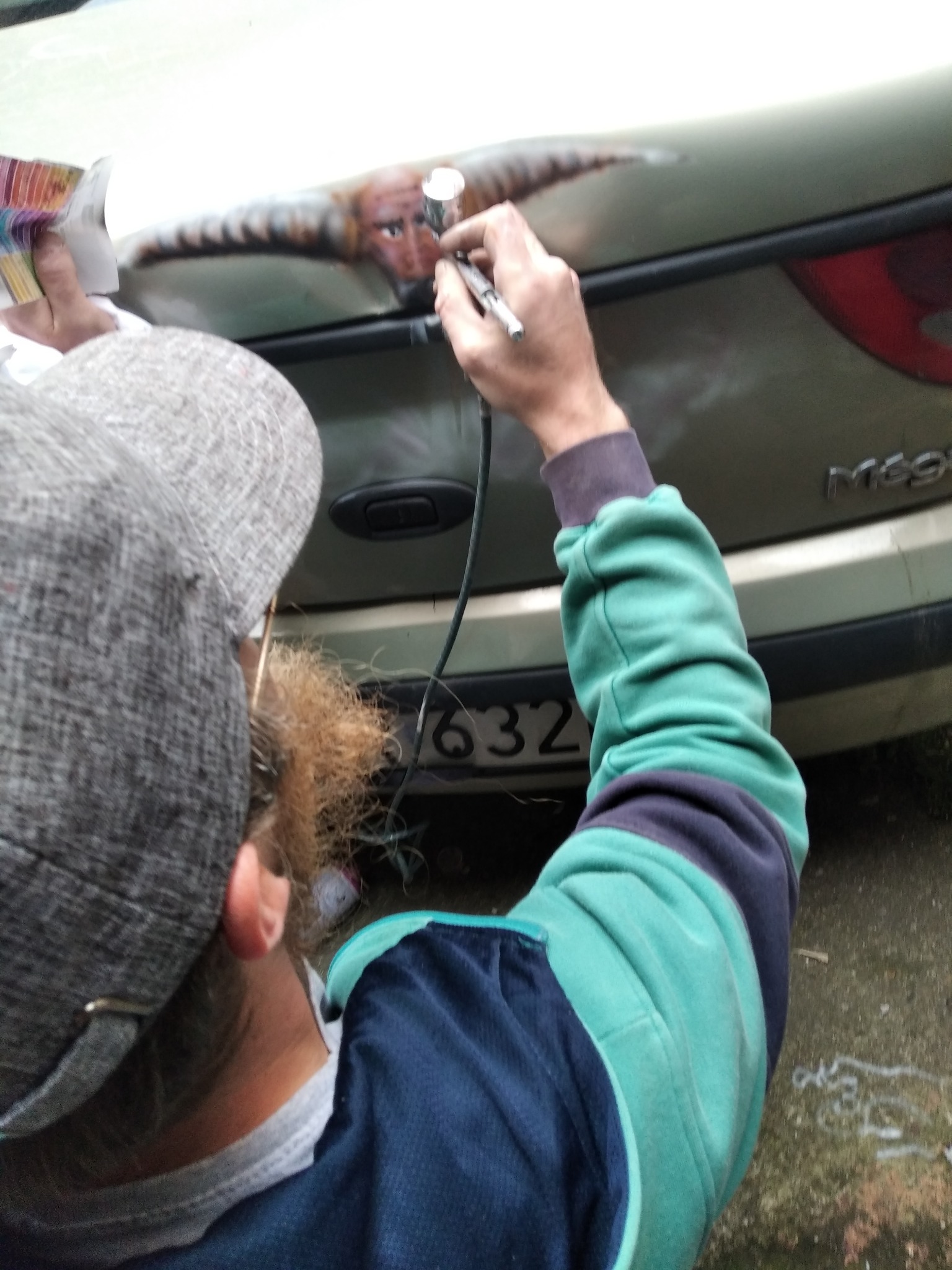 Ja podczas pracy aerografem