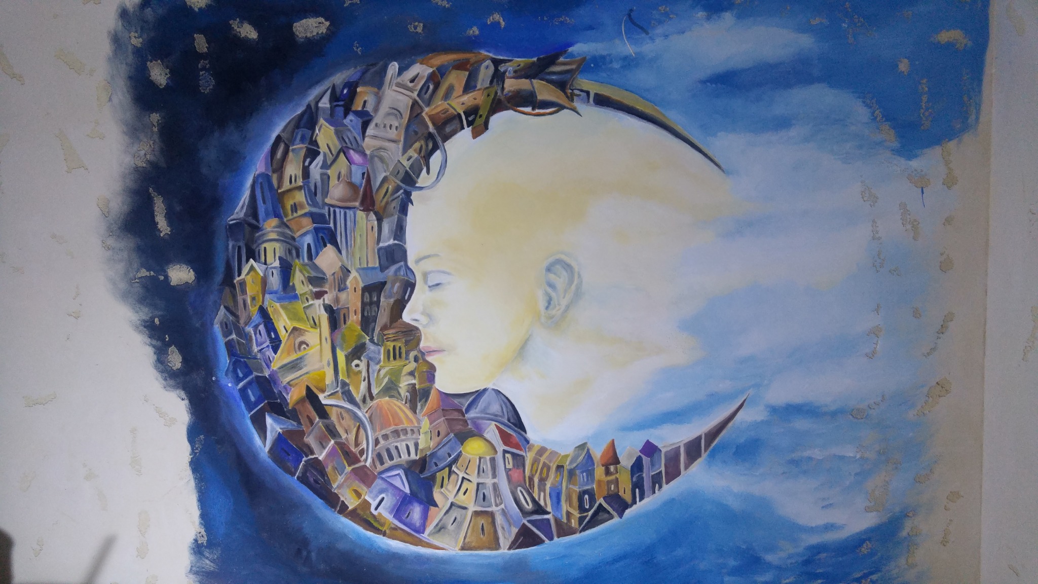 Wielkoformatowe malowidła ścienne.