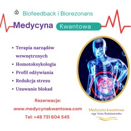 Wykorzystaj potencjał Biorezonansu i Biofeedbacku i bezbolesnej holistycznej terapii organów wewnętrznych. 