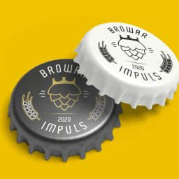 Projekt kapsla na butelkę premierowego piwa dla Browaru Impuls