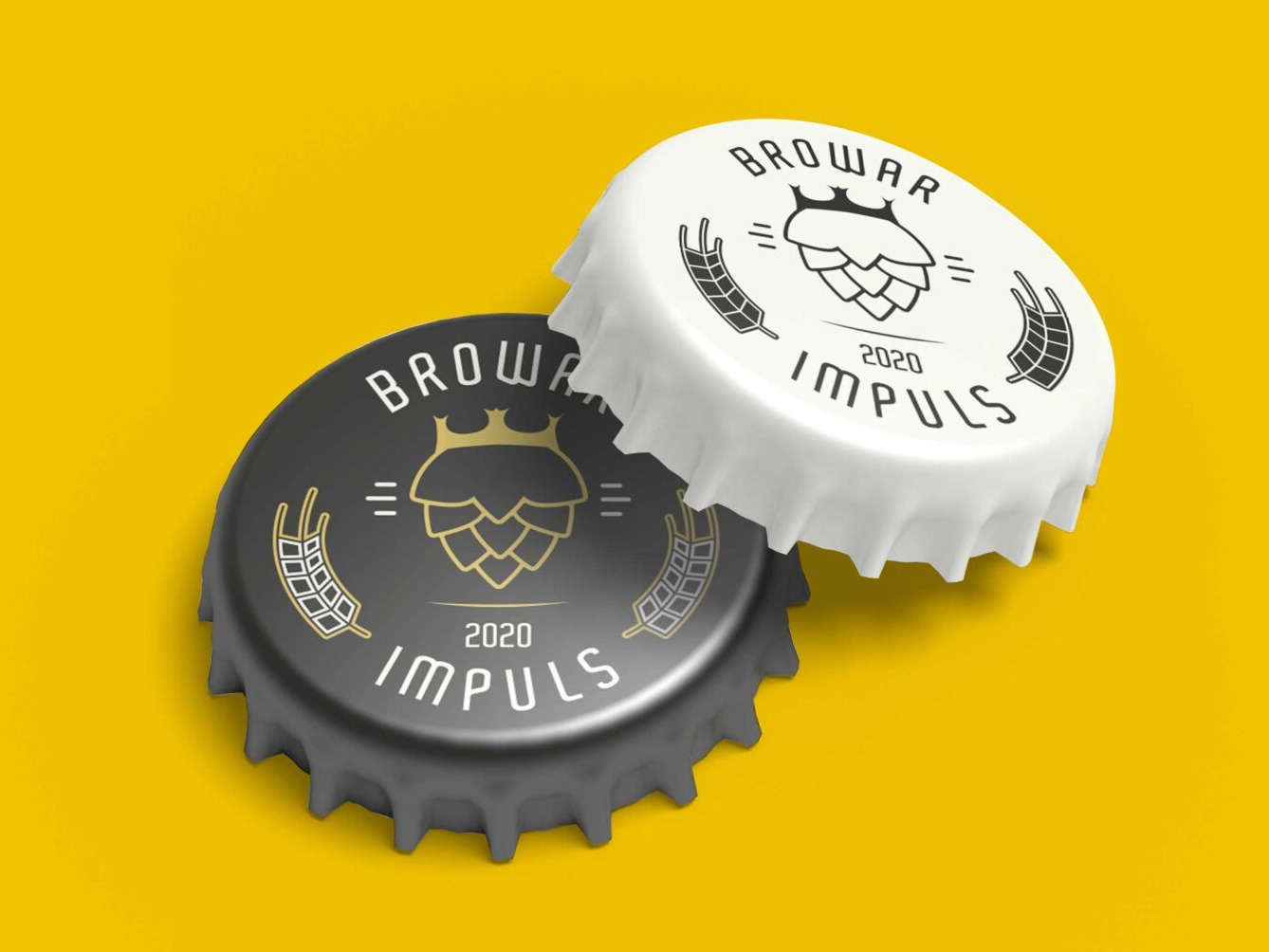 Projekt kapsla na butelkę premierowego piwa dla Browaru Impuls