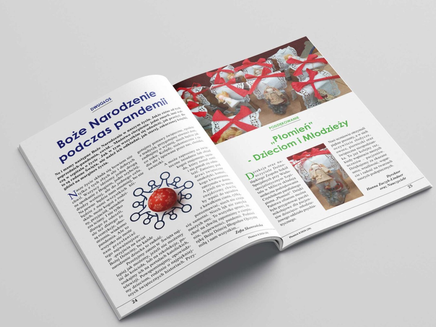 Regularne czasopismo parafii pw. św. Andrzeja Boboli w Miliczu - skład DTP oraz druk.