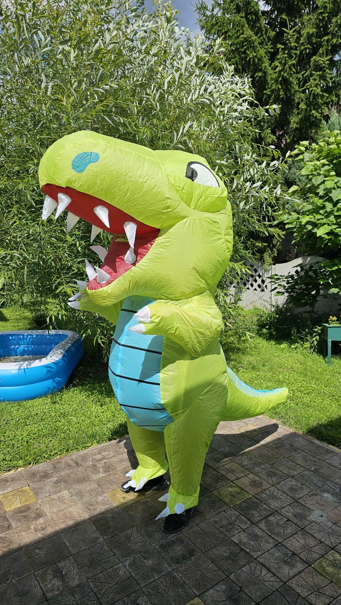 Dmuchana maskotka dino