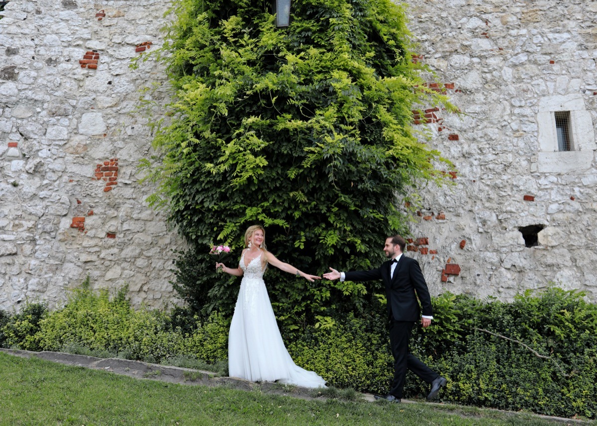 Sesja poślubną na Wawelu i Rynku Głównym