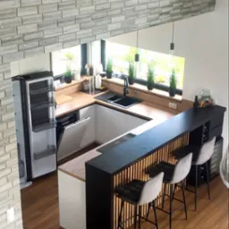 Nowoczesna kuchnia z barkiem