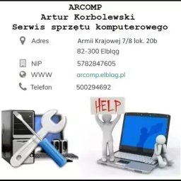 ARCOMP Artur Korbolewski - Firma Informatyczna Elbląg