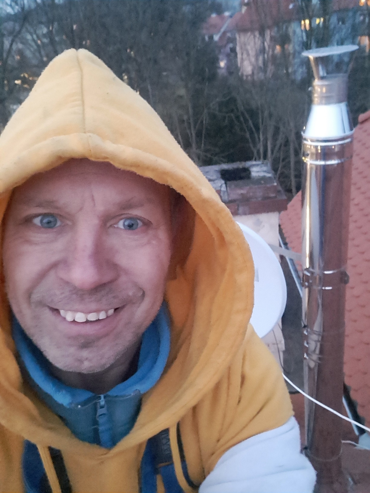 Czasami trzeba wejść na szczyt by osiągnąć cel i tak powstał Nowy komin