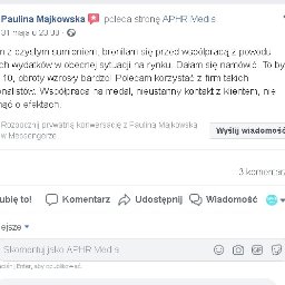Paulina Majkowska Rekomendacja na podstawie kilkuletniej współpracy. 
