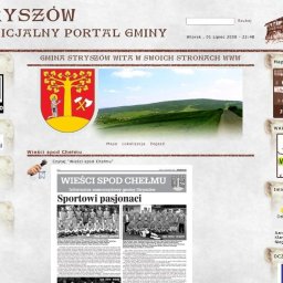 Portal informacyjny gminy Stryszów wykonany w 2007 roku.