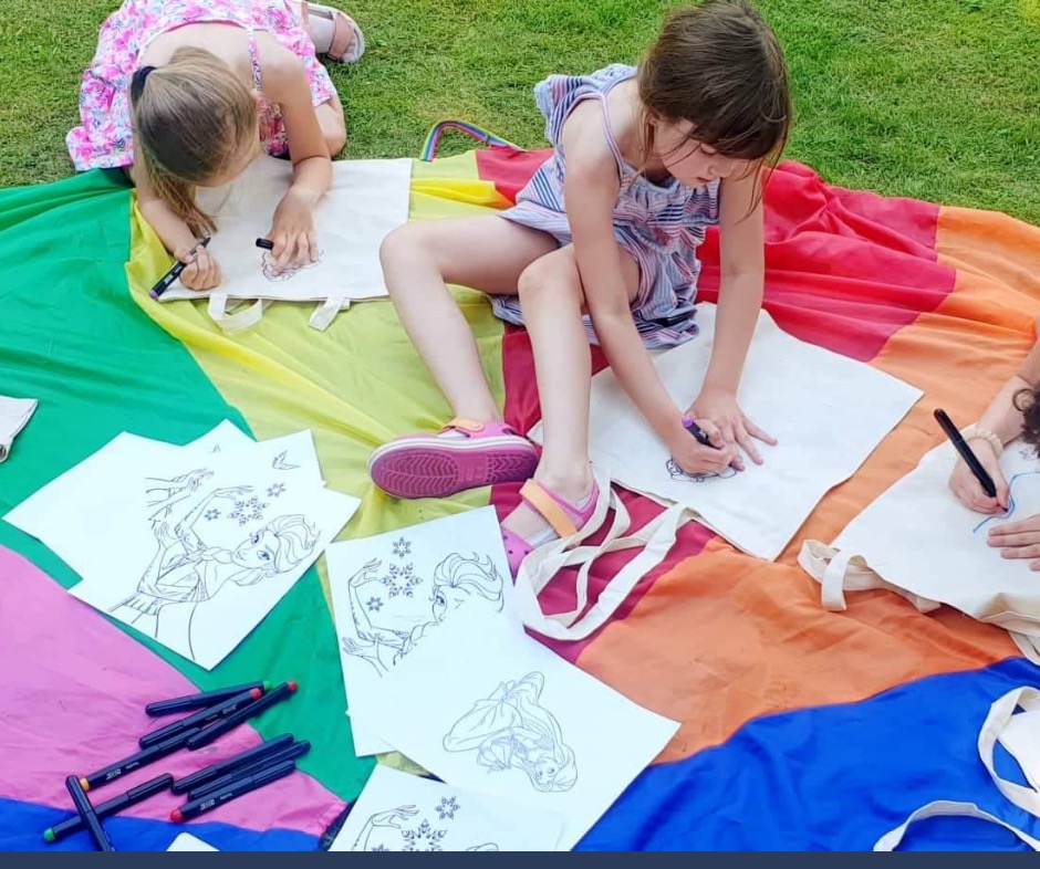 Warsztaty malowanie na torbach