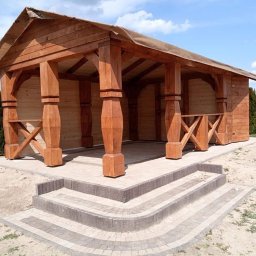 Tarasy drewniane Lubartów 3