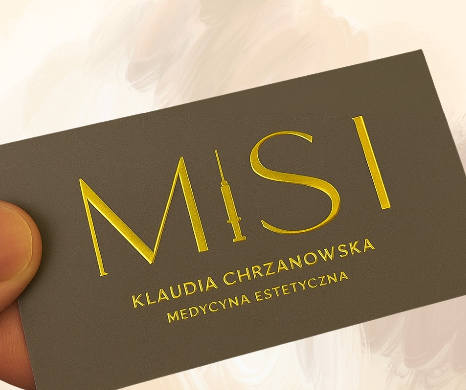 Wizytówki ze złoceniem 3D
