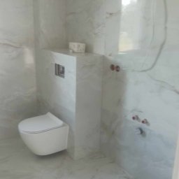 układanie płytek, instalowanie toalety