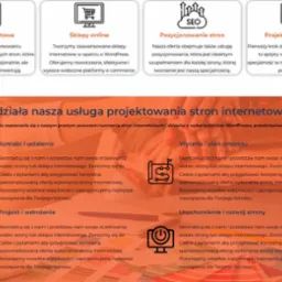 Oferuję projektowanie stron internetowych wizytówek, onepage, sklepów internetowych, blogów w oparciu od CMS WordPress