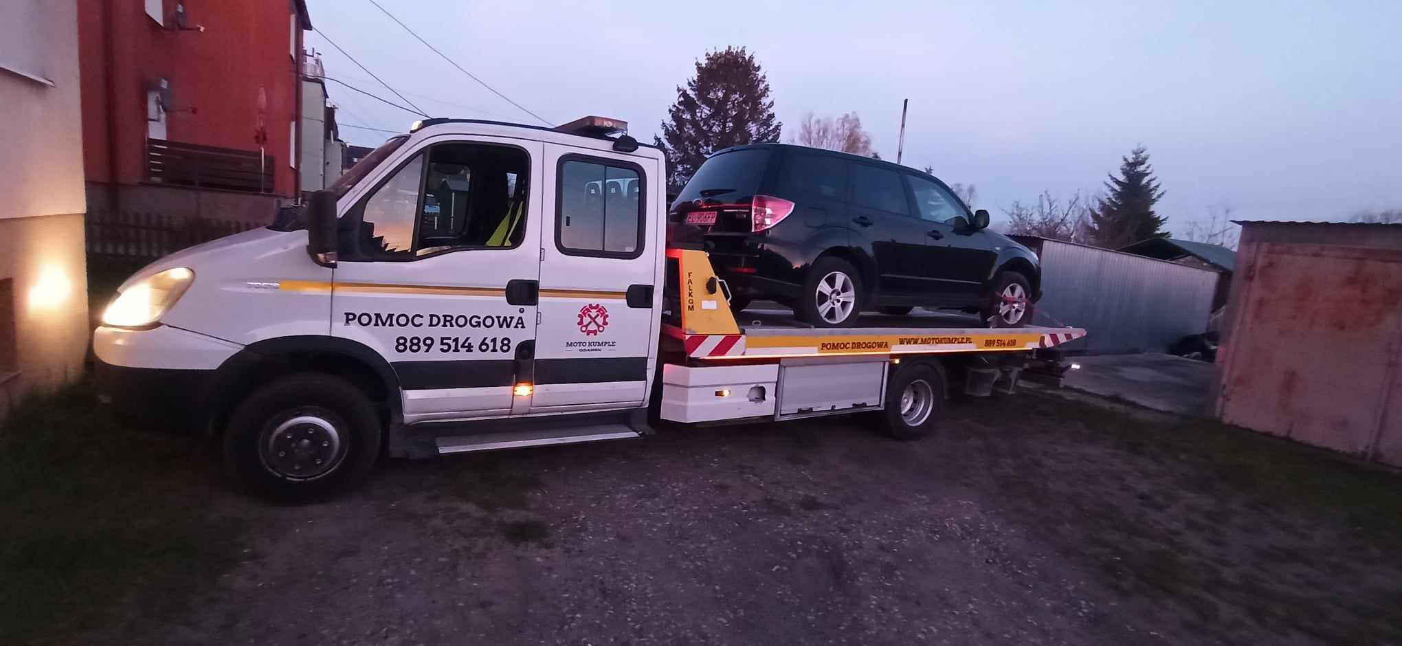 Transportujemy Twój samochód do serwisu.