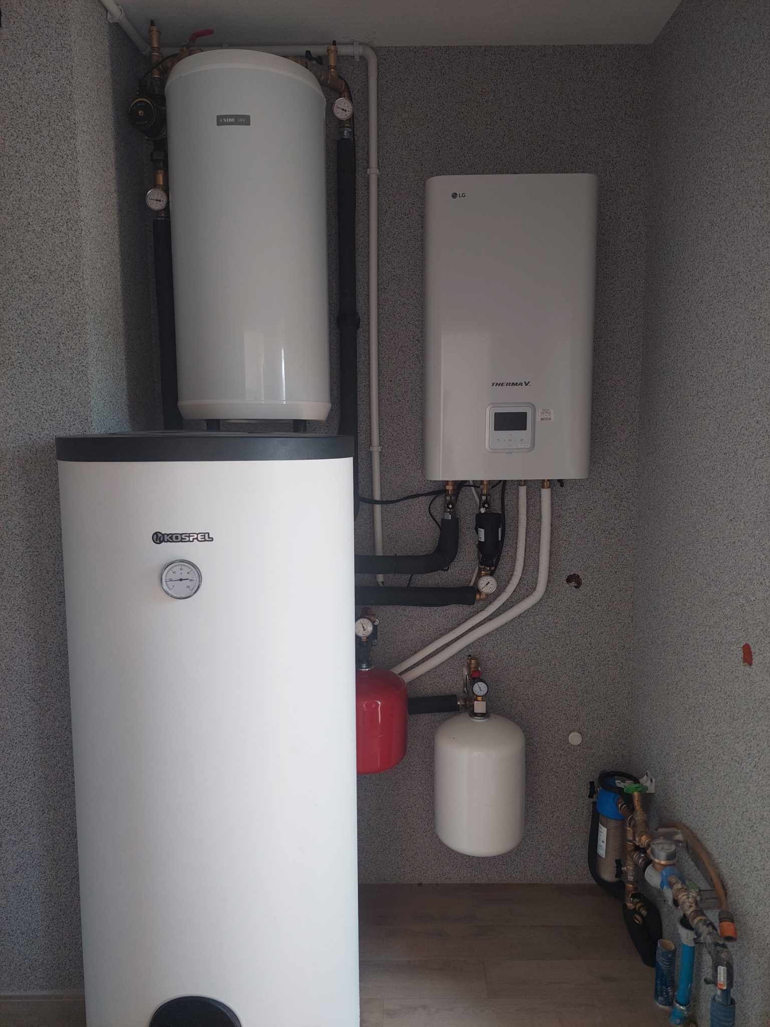 Maszynownia z pompą ciepła LG Therma V split- klasa energetyczna A+++