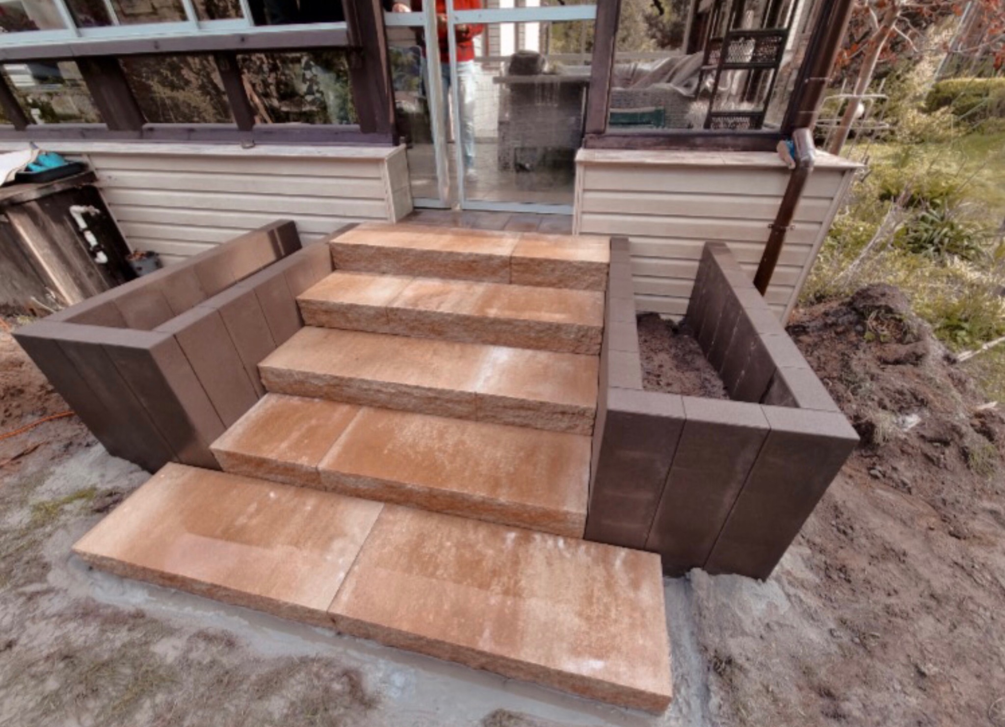 zadowolony klient= zadowolony wykonawca ⚒ 🔹Blok schodowy Grando Uni Split 🔹Palisada Hestra