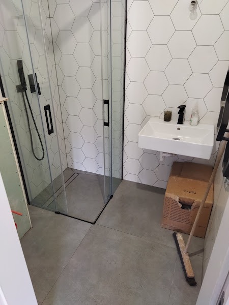 Łazienka heksagramy