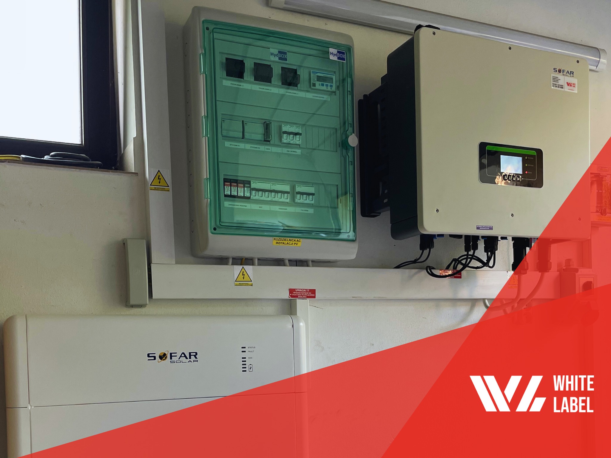 Instalacja magazynu energii oraz hydbox