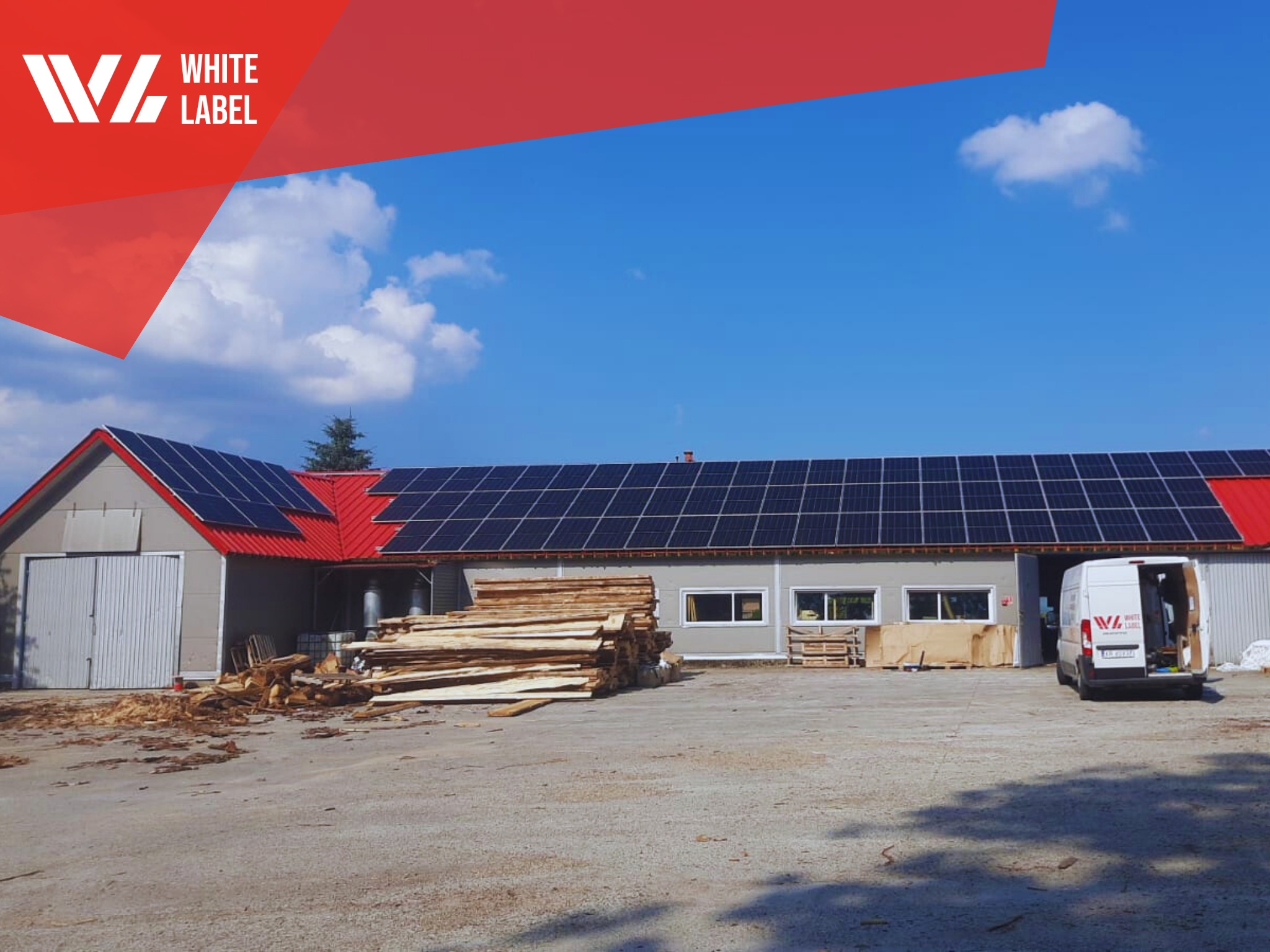 Instalacja fotowoltaiczna na zakładzie przemysłowym.