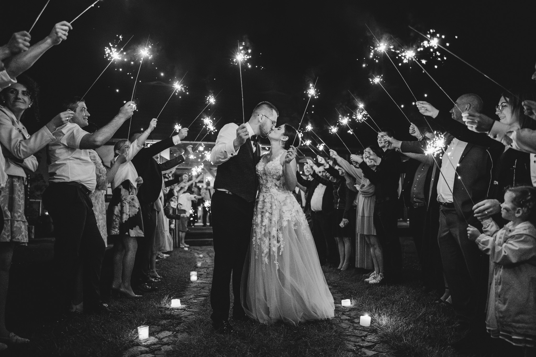 zimne ognie na weselu