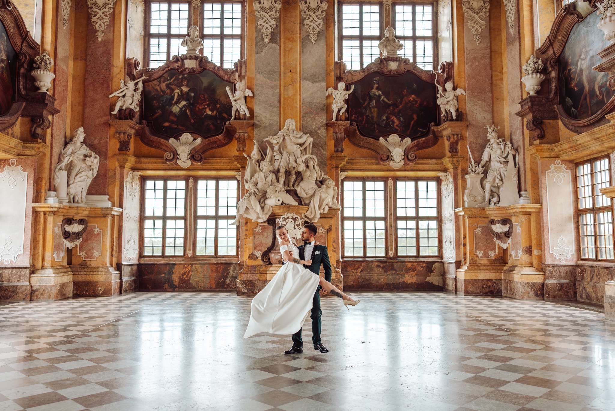 sesja poślubna Lubiąż